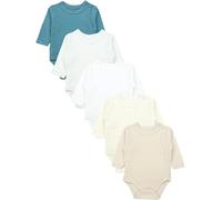 TupTam Wickelbody Langarm Baby Body - Unisex Body Baby im 5er Set aus Baumwolle