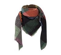 TUQIDEWU Schals & TüCher für Damen Schal Damen Winter Loop Schal Damen Loop Schal Damen Winter Dreieckstuch Winterschal Damen Kuschelig Zwillingsherz Dreieckstuch Kariert Stola Scarf Winterschal