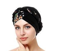 Turban Damen Elegante Kopftuch Beanie Hat Bandana Haar Muslim Atmungsaktiv Sonnenschutz Chemo Kappe Haarverlust Islamischen Abaya Dubai Hidschab Stretch Stirnband Mütze Kappe 2024