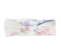 Turban Damen Lässige, bunte, gerippte Batik-Stirnbänder for Frauen, weiche, elastische Knoten-Haarbänder aus Baumwolle, Kopfwickel for Damen(Color 01)