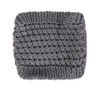 Turban-Hut, gewebt, gedrehte Stirnbänder, solide, handgefertigte Strick-elastische Damen-Haarbänder, ohrgeschützt, warmes Winter-Stirnband Für Damenfrisuren(Light Gray)
