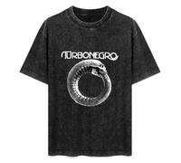 TURBONEGRO Scandinavian Leather Punk Rock Glam Mens Black T-Shirt Graphic Tee Printed Unisex Shirt M