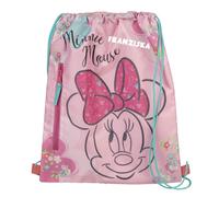 Turnbeutel Disney Minnie Mouse Mädchen - Personalisiert mit Namen - Sportbeutel Geschenk Kinder - Schuhbeutel zum Zuziehen