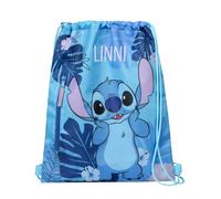 Turnbeutel Disney Stitch Mädchen - Personalisiert mit Namen - Kinder Sportbeutel Rucksack zum Zuziehen