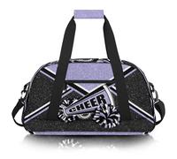 Turnbeutel für Cheerleader, Cheer Duffle Bag für Frauen, Handgepäcktasche, Weekender-Tasche, Reisetasche, Cheerleading-Duffel Bag, Flieder