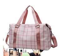 Turnbeutel für Damen, Kulturbeutel, Fitness-Tragetasche mit Trennung für Nass und Trocken, wasserdichte Reisetasche, 25 l Fassungsvermögen, für Schwimmen, Yoga, Sport, 49 x 19 x 28 x 29 cm, rose,