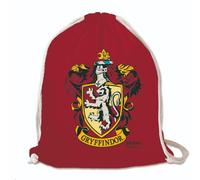 Logoshirt® Harry Potter Gryffindor Logo Stoffbeutel Kordelzug | Offiziell lizenziertes Harry Potter-Merch, Gryffindor-Wappen, bedruckt, 100% Baumwolle, ideal für Sport und Freizeit