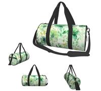 Turnbeutel, kleine Glühwürmchen, Reisetasche mit Schuhfach, Tragetasche für Herren und Damen, Aquarell, grüne Blumen, Einheitsgröße, Aquarell, grüne Blumen, Einheitsgröße