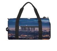 Turnbeutel Los Angeles Skyline Bedruckter Turnbeutel mit Reißverschluss, Turnbeutel mit Fächern, Los Angeles Skyline, Einheitsgröße, stilvoll, Los Angeles Skyline, Einheitsgröße, Stilvoll