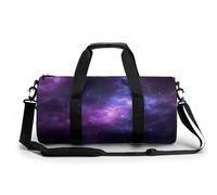 Turnbeutel, Magic-Galaxy-Motiv, bedruckt, zylinderförmig, Sportgepäcktasche, Wochenendgepäcktasche, Magic-Galaxie, Lila, 45 cm/22,9 cm/22,9 cm/22,9 cm, stilvoll, Magic Galaxy Purple, 17.7in/9in/9in,