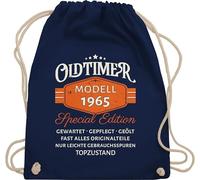 Turnbeutel Rucksack - 60. Geburtstag - Oldtimer 1965 Modell Special Edition Original - Unisize - Navy Blau - beutel 60 60.geburtstag 1964 60-geburtstag 1963 sechzig vintage sixty 60er sechzigster