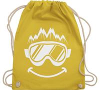 Turnbeutel Rucksack - Snowboard, und mehr - Snowboard Geschenk Ski fahren Geschenk Apres Ski Geschenke Skifahrer Geschenkideen Snowboarder Geschenke lustig Schifahren I Skifahren - Unisize - Gelb