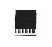 Turnbeutel Tastatur schwarz Leinen