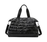 Turnbeutel - wasserdichter Rucksack aus Oxford, Reiserucksack, tragbar, mit Schulterriemen, für Training, Fitness, Sport, Schwimmen, Yoga, Reisen, Road Trip, Outdoor, Schwarz , Se référer au