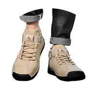 turnschuhe damen 38, Montela Schuhe Damen Herren Sportschuhe Orthopädische Sneaker Slip In Komfortable Lederschuhe Schmerzfreie Hallenschuhe Wasserdicht Laufschuhe Barfuss Freizeitschuhe, Beige, 38