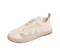 Turnschuhe Damen Atmungsaktive Espadrilles Breite FüßE Walkingschuhe Flache Vermascht Sneakers Leicht LäSsig Sportschuhe Outdoor Running Walking rutschfest Freizeitschuhe Sommerschuhe