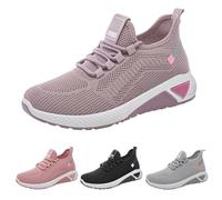 Turnschuhe Damen Mesh Sneakers Freizeit DäMpfung Sportlich Schuhe Sneaker Frauen Anti-Rutsch Sportschuhe Schwarz Running Shoes Tennisschuh Cheerleading-Schuhe Laufschuhe FüR Fitness Jogging
