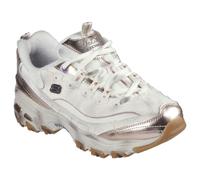 Skechers Damen D'Lites Vintage Vision Sneaker, Natural Leather/Multi Trim, 40 EU