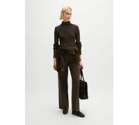 Stehkragenpullover MARC O'POLO "aus Heavy Weight Cotton", Damen, Gr. XXL, braun (burnt coffee), Obermaterial: 100% Baumwolle, unifarben, Pullover Stehkragenpullover (82229711-XXL) burnt coffee