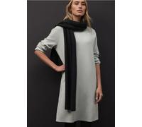 Strickkleid STREET ONE, Damen, Gr. 44, EURO-Größen, pelican grau meliert, Stoff, 50% Viskose, 30% Polyester, 20% Polyamid, unifarben, regular fit knieumspielend, Rundhals, elastischer Bund, Kleider St