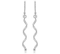 Tuscany Silver Damen Ohrhänger Sterling Silber Verflochten Spirale