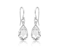 Tuscany Silver Damen Ohrhänger Sterling Silber Weiß Zirkonia