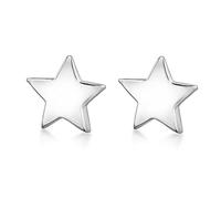 Tuscany Silver Damen-Ohrringe Flat Star Stud - 8.55.4720