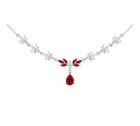 Tuscany Silver Damen-Schmuckset aus Sterlingsilber, rhodiniert, farbiges Glas mit Marquiseschliff und Tropfenform, Eine Größe, Sterling Silber, Kein Edelstein