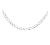 Tuscany Silver Damen Sterling Silber Flach Curb Halskette 5.1mm 51cm/20''