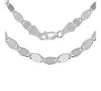 Tuscany Silver Damen Sterling Silber Flach Mirror 4.8mm Link Halskette 46cm/18zoll 8.19.6254