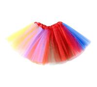 Tutu Damen Kurz - Eleganter mehrlagiger Midirock aus transparentem Mesh im Ballettstil mit asymmetrischem Wickeldesign und fließender bequemer Passform