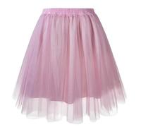 Tutu Tüllrock Petticoat Unterrock Rock 50er Dancing Skirt Kostüm Damen Karneval Ballett Kurze Röcke Tüll Bunt Gemischt Tütü Lang Tüllröcke Für Ballettrock Tanzkleidung Mit