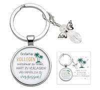 TUZELIYA Schutzengel Schlüsselanhänger Kollegen Geschenk, Kleine Geschenke Dankeschön für Kollegen, Abschiedsgeschenk Kollegin Rente Ruhestand Jobwechsel