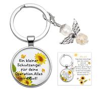 TUZELIYA Schutzengel Schlüsselanhänger Operation, Gute Besserung Geschenke, Ermutigende Aufheiterung Geschenke für Freundin Tochter Schwestern Mama, Alles Wird gut