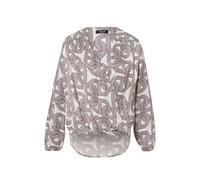 tuzzi - Bluse GLAM ON TRACK mit Wickel-Design ecru/mulberry - Gr. - 42
