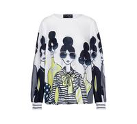 tuzzi - Bluse WHITE mit elastischen Bündchen sunny lime/deep sea/ecru - Gr. - 40