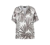 tuzzi - Bluse WHITE mit Palmenmuster taupe/ecru - Gr. - 44