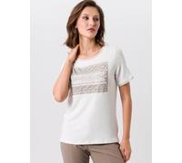 tuzzi - Kurzarmshirt DESERT OASIS mit dezentem Print ecru - Gr. - 38