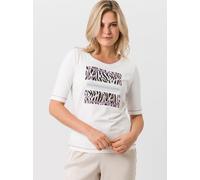 tuzzi - Kurzarmshirt URBAN GLAM in moderner Optik ecru/schwarz/rose violet - Gr. - 36