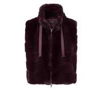Tuzzi - Kuschelige Weste in Felloptik mit modernem Stehkragen brombeere - Gr. - 42