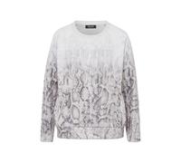 tuzzi - Sweatshirt ICY EDGE mit Glanz-Schriftzug ecru/grey/anthra - Gr. - 38