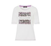 tuzzi - Kurzarmshirt URBAN GLAM in moderner Optik ecru/schwarz/rose violet - Gr. - 38