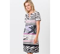 tuzzi - Wendekleid URBAN GLAM mit tollen Alloverprints sand/schwarz/rose violet - Gr. - 38