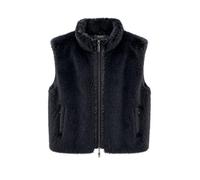 tuzzi - Weste aus flauschigem Fake Fur und glatten Kontrasteinsätzen dunkelblau - Gr. - 42