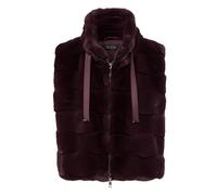 Tuzzi - Kuschelige Weste in Felloptik mit modernem Stehkragen brombeere - Gr. - 42