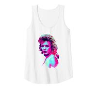 TV Times Kim Wilde 1983 Pop Art stilisiert Tank Top, Damen, Weiß, M
