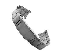 TVKSIPAR 13mm 17mm 19mm 20mm Edelstahl Ersatz Fit For Oyster Uhr Armband Passt For Rolex Uhr Armband Frauen Uhrenarmbänder Männer(01 silver no logo,19mm)