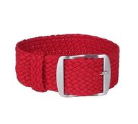 TVKSIPAR 14-22 mm Nylon-Uhrenarmband, Canvas-Stoff, gewebtes Armband, passend for Perlon-Uhrenarmband, einteiliges Armband, 14 mm, 16 mm, 18 mm, 20 mm, 22 mm(Red,20mm)