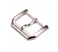 TVKSIPAR 18 mm 20 mm massive Edelstahl-Uhrenschnalle, silberfarben, gebürstet, poliert, for Uhrenarmbänder(18mm)