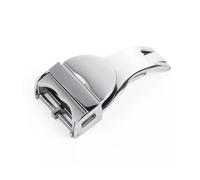 TVKSIPAR 18 Mm Uhrenarmband-Schnalle, Passend For Tudor-Kautschukarmband, Edelstahl-Faltschließe, Silberner Metallknopf, Uhrenzubehör